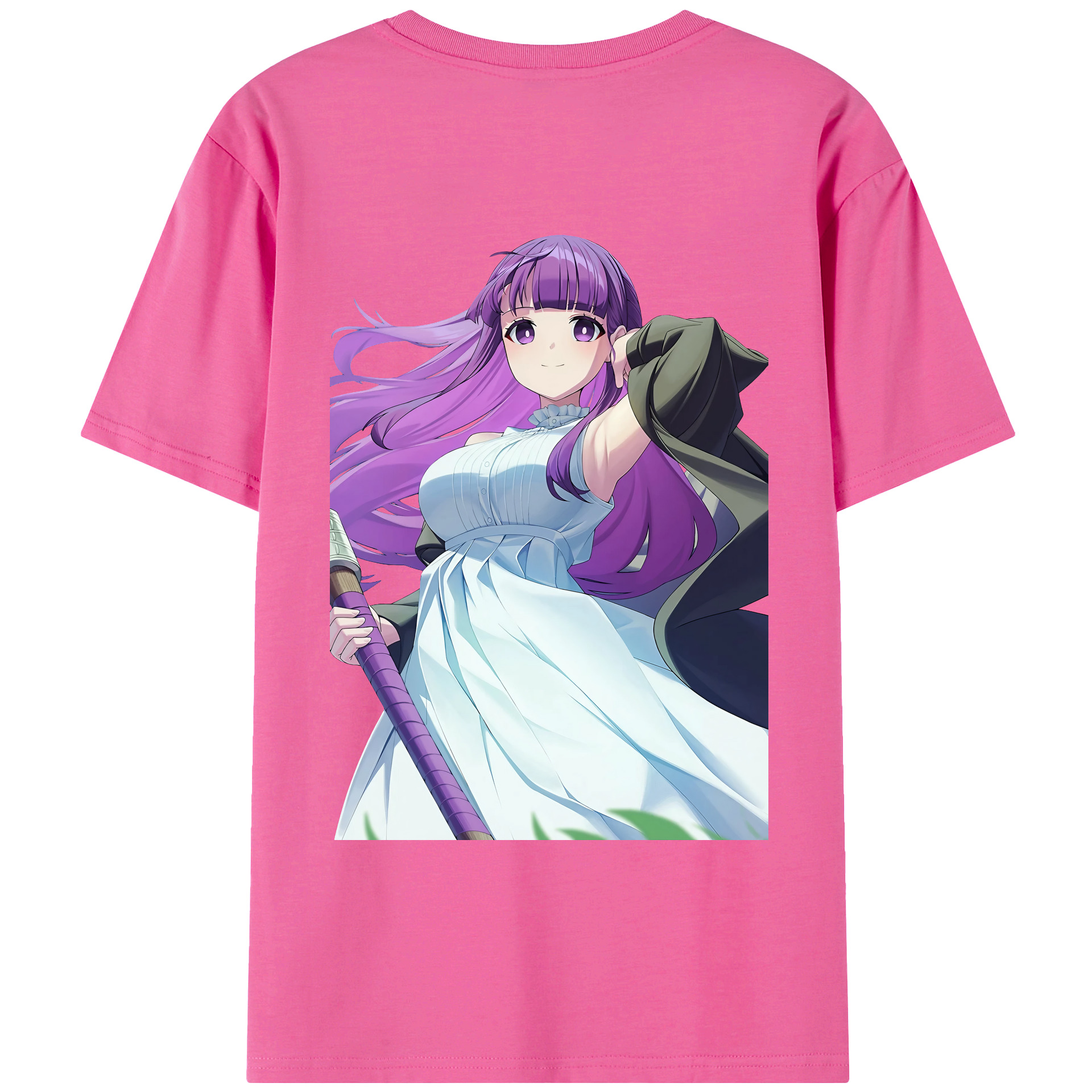 （画像用） 葬送のフリーレン Frieren レディース半袖Tシャツ(バックプリント)